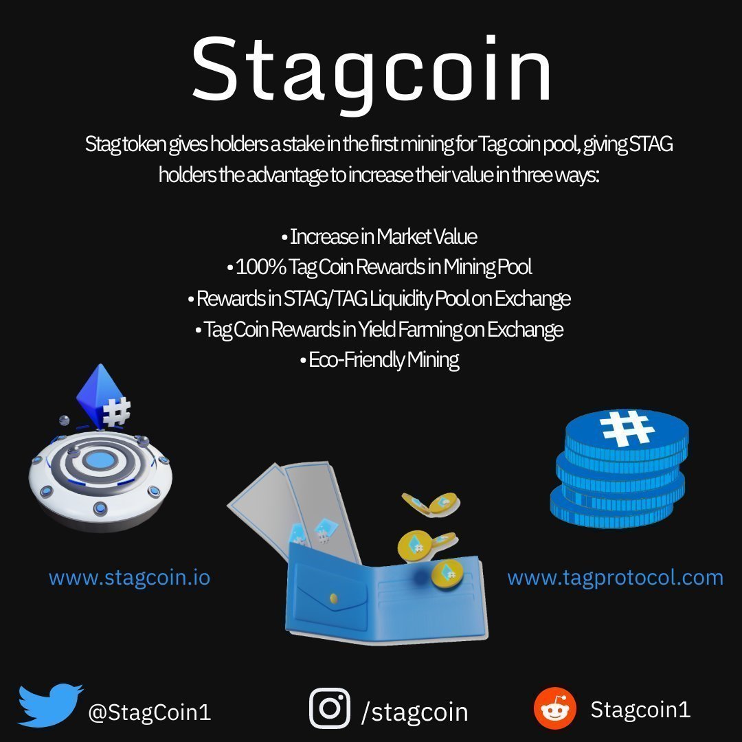 StagCoin1's tweet photo. 1⃣ Follow us
2⃣ Retweet
3⃣ Tag 3 friends &amp; comment below
https://t.co/6PV7gFsCYA

#Stagcoin #stagcoin #Tagprotocol #Rewards #cryptocurrency #NFTs #Mining #crypto #Hashtags #staking #StakingRewards #Stagcoin #cryptocurrecy  #Earnmore https://t.co/8ZQDI93hAz
