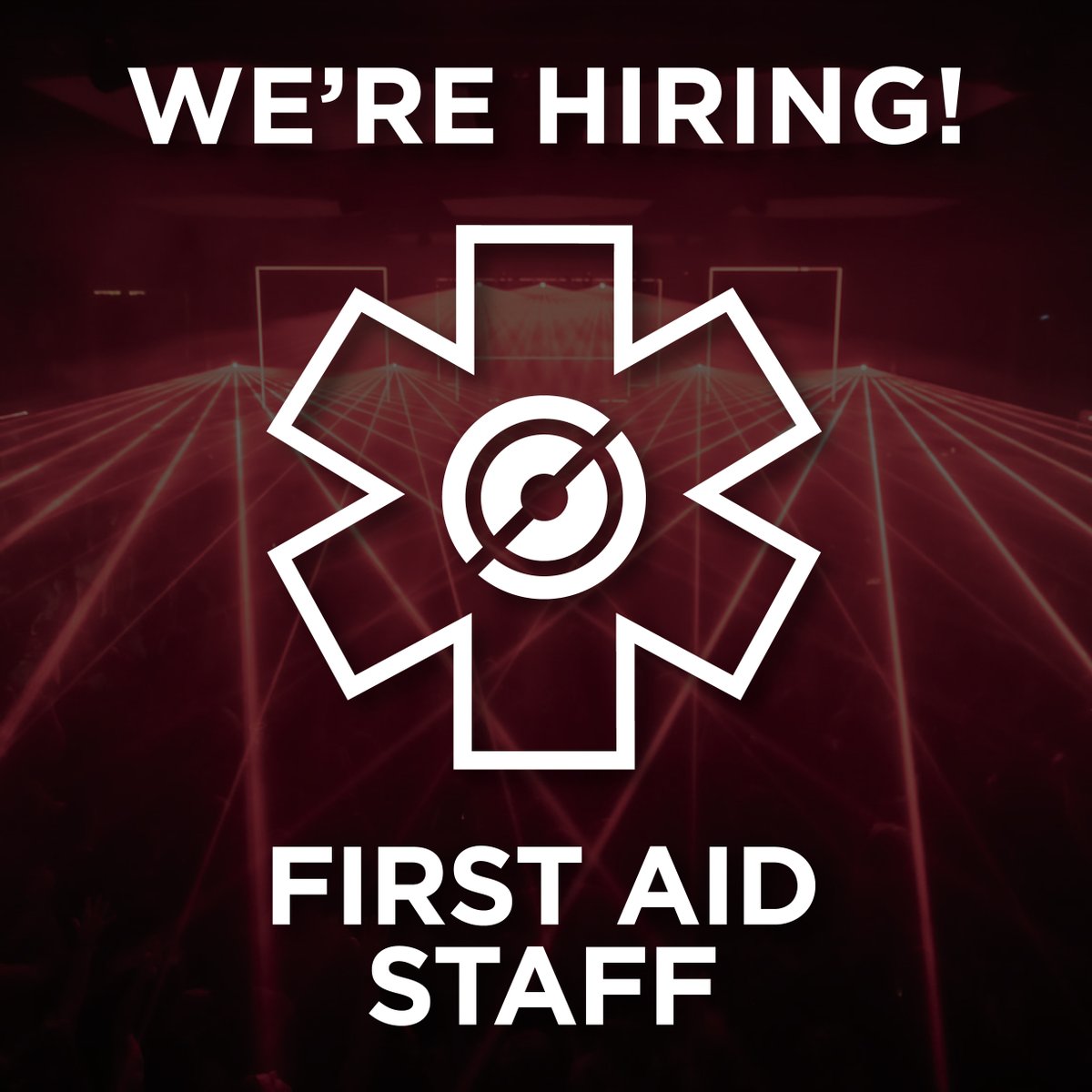 echostage's tweet photo. #Echofam we have a huge opportunity for you!🙌
 
We're hiring immediately for the First Aid team that keeps the party going for the #1 club in the USA!⛑

(1/3) https://t.co/3kFmEnW3vC