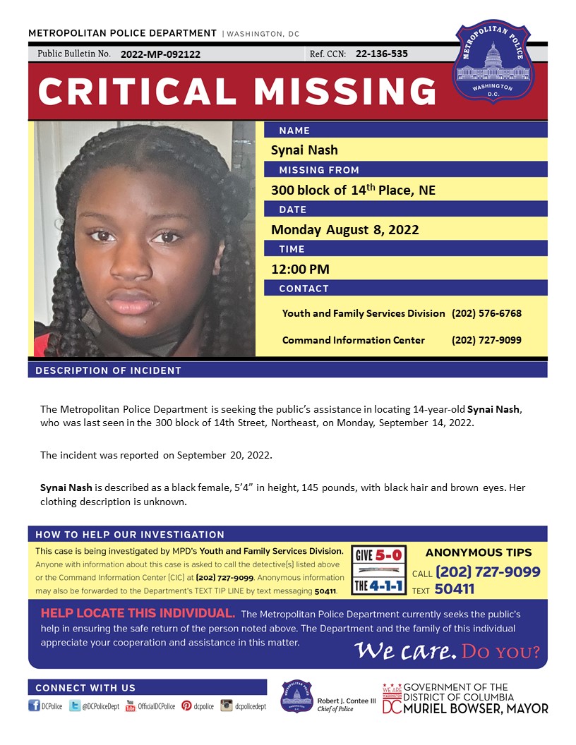 DC Police Department tweet media
