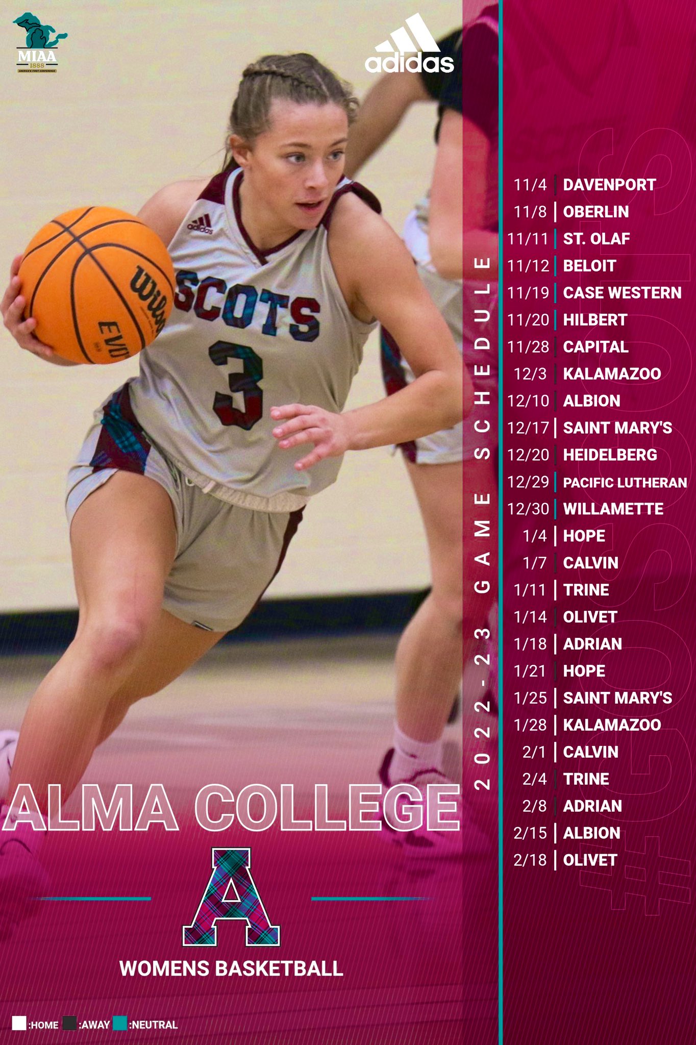 Alma College Scots on X: Come out and show your support to Alma College  Basketball on Wednesday, February 1, be sure to wear pink in support of  breast cancer awareness to honor
