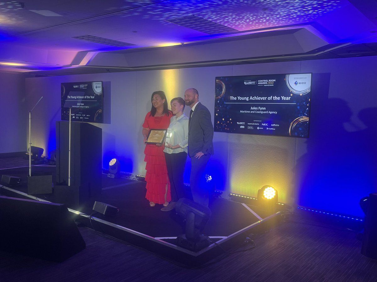 We’re now onto a category that’s very close to our heart, the Young Achiever of the Year, sponsored by <a href="/Eizo_Global/">EIZO</a> - the winner is Jules Fynn from <a href="/MCA_media/">Maritime and Coastguard Agency</a>
