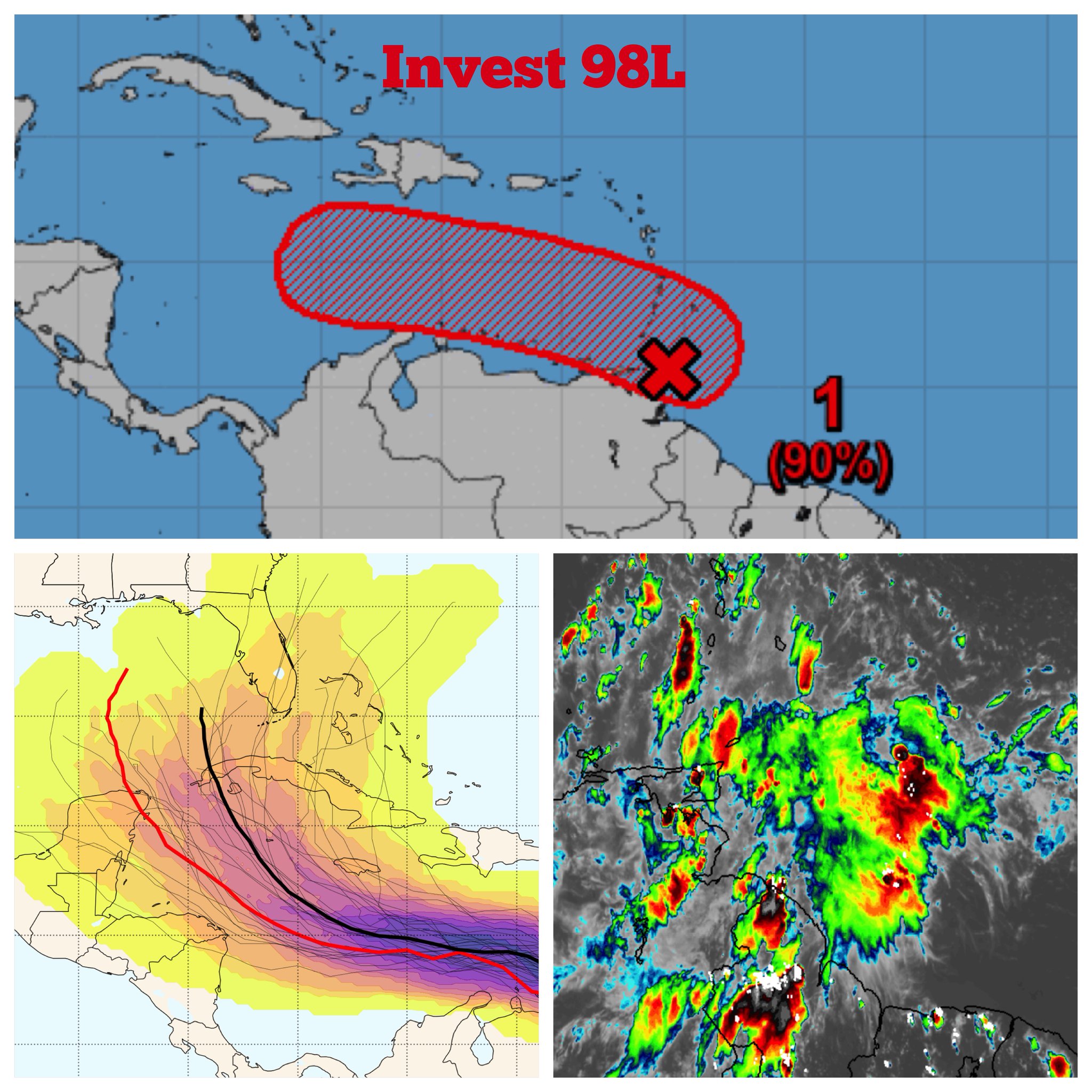 Hurricane Tracker App on Twitter "Not much change with Invest 98L the