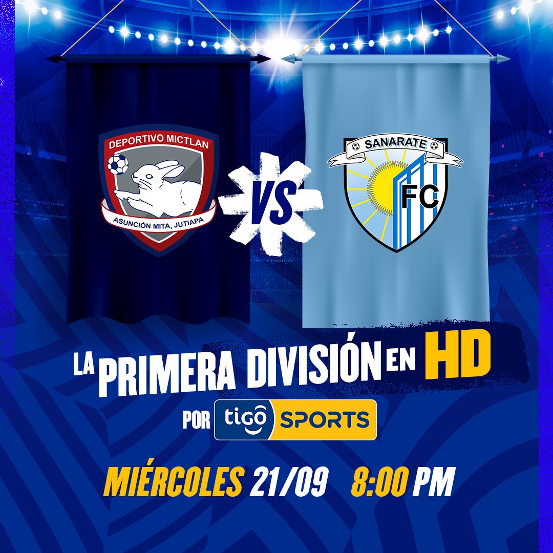 SomosFox_Gua's tweet photo. Mictlán recibe la visita de Sanarate en una nueva jornada del Torneo Apertura 2022 de la Primera División. Sintonízalo hoy EN VIVO Y EN ALTA DEFINICIÓN por el Canal 6 / 706 HD, Tigo Sports App y Web (Chrome) ⚽️ #AOtroNivel https://t.co/4rKib4z4YV