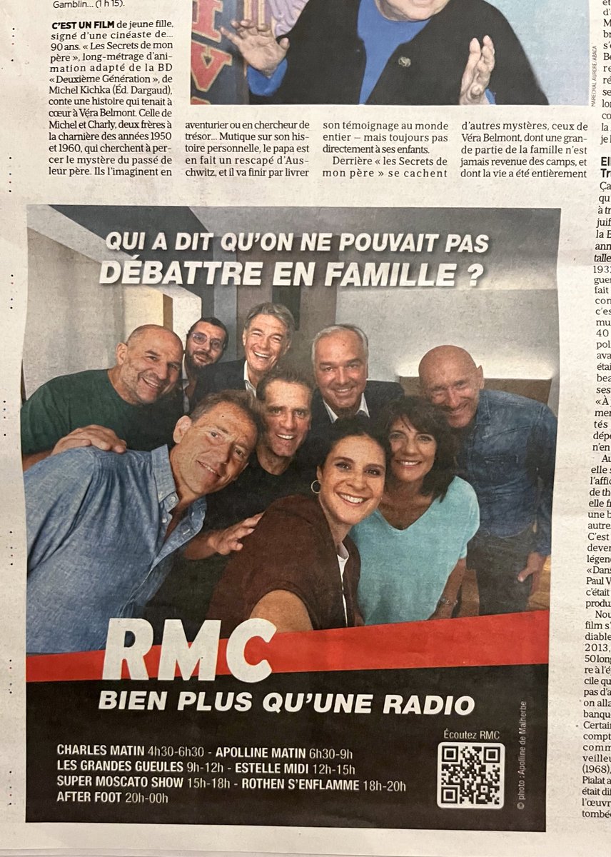 🤳#Selfamily <a href="/RMCInfo/">RMC</a> 
Rejoignez la famille ! 
<a href="/tcharlz/">Charles Magnien</a> <a href="/apollineWakeUp/">Apolline de Malherbe</a> <a href="/AlainMarschall/">Alain Marschall</a> <a href="/Olivier_Truchot/">Olivier Truchot</a> <a href="/DenisEstelle/">Estelle Denis</a> <a href="/VINCENT_MOSCATO/">VINCENT MOSCATO OFF</a> <a href="/RothenJerome/">Jérôme Rothen</a> <a href="/gilbertbrisbois/">Gilbert Brisbois</a> #danielriolo <a href="/RMCsport/">RMC Sport</a>