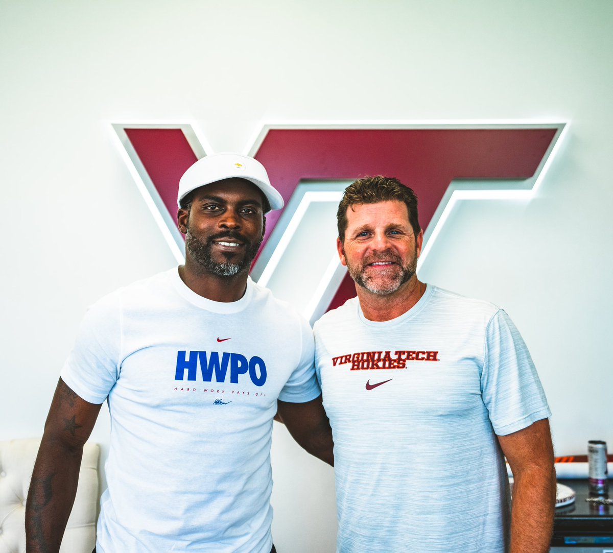 Great to have Mike back, gave a great message to our team! This Hokie brotherhood is special. 🦃 #ThisIsHome