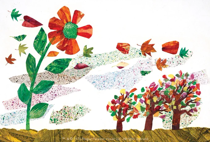 Happy First Day of Fall! Illustration for "The Tiny Seed", published in 1970. 