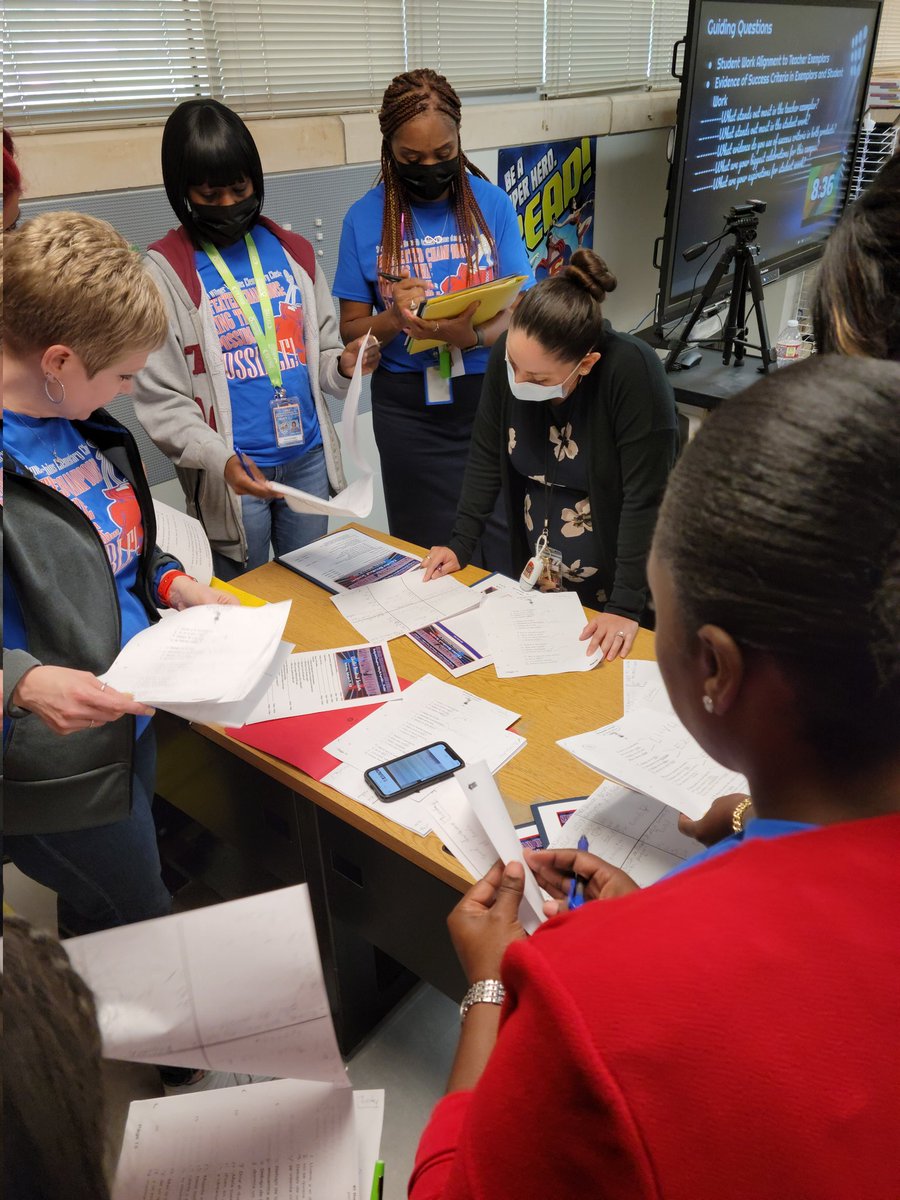 IFsDallasISD's tweet photo. Joined ILC @etlopie and ED @Tanya_N_Shelton for their cluster meeting today. Saw their campus leadership teams analyze student work samples &amp; compare to the exemplars. Do you see how these leaders are digging in!?! Amazing work that will change the game in student achievement! https://t.co/ZIIfYqIpvi