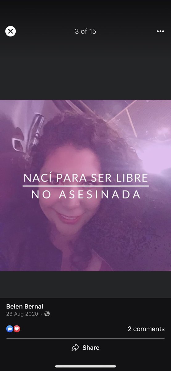 heeeylinda's tweet photo. Qué triste caer en el Facebook de  #MariaBelenBernal y encontrar esta foto de ella, con esas palabras. Una vez más, un país y sociedad de mierda. En manos de los que deberían protegernos terminamos así. 💔💔 Nacimos para ser libres, no asesinadas. En honor a María Belén Bernal. https://t.co/a0Cpi1C4iD