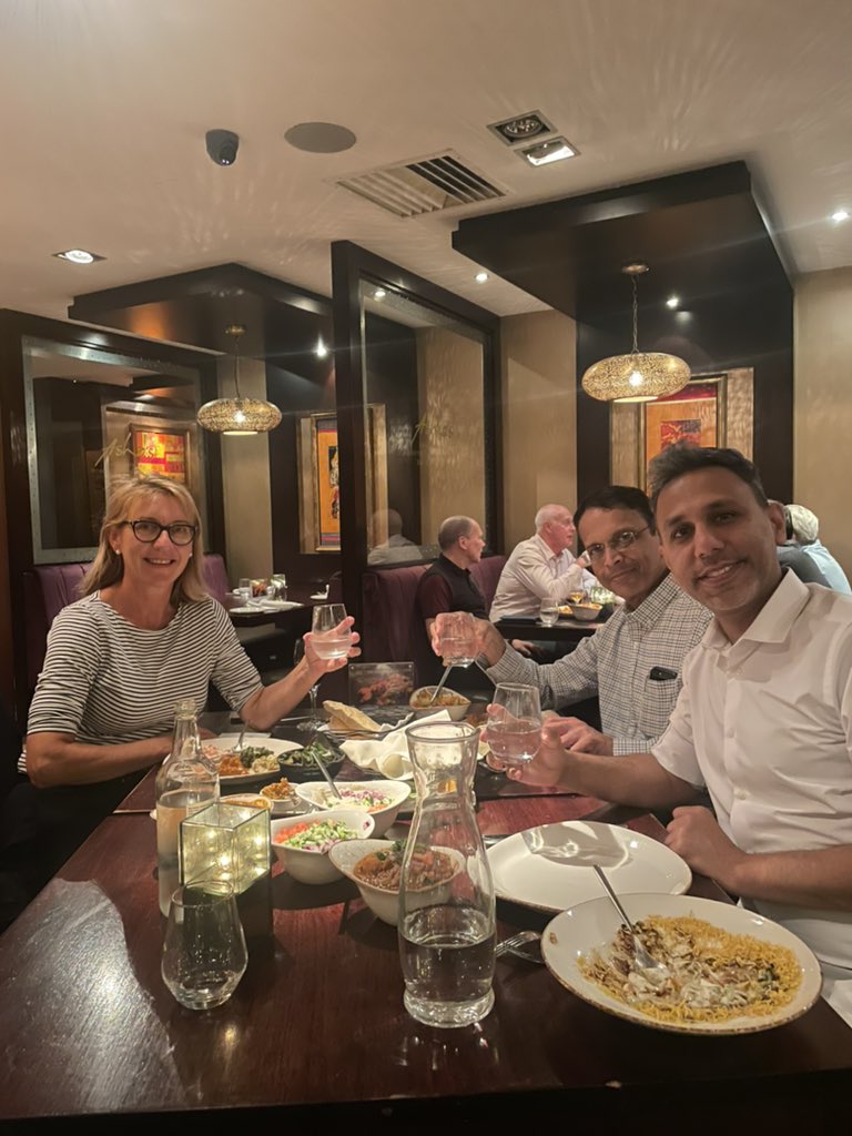paragorth's tweet photo. Delicious curry after presenting our “one stop foot and ankle clinic” work @BritOrthopaedic @BOAAC22 . Proud of our team great @epsom_sthelier . https://t.co/91tSAMVwvN