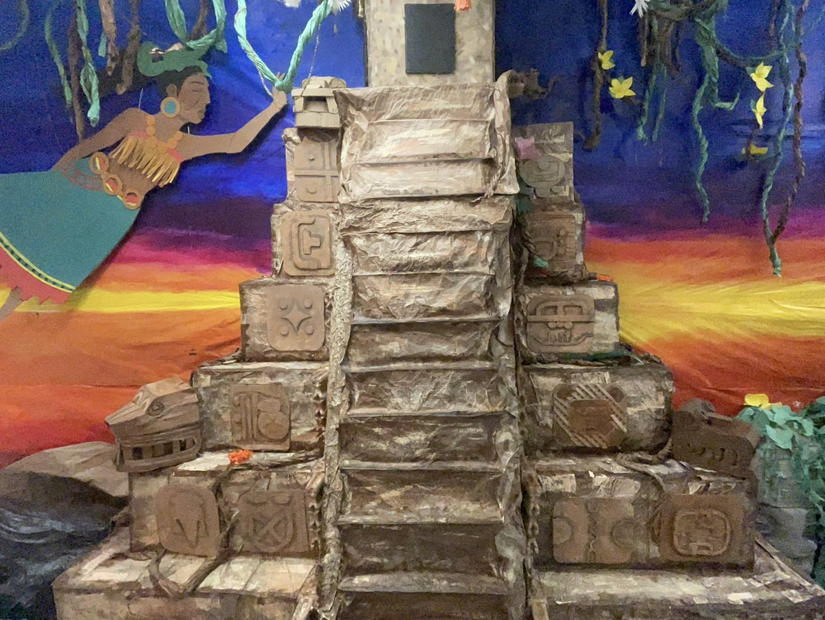 ohsmudnmetals's tweet photo. Our group installation for #HispanicHeritageMonth is complete! We have a vibrant art department with four teachers and lots of super talented kids! Each section highlights landmarks and the diverse cultures. @rlosbornehs #cobbartrocks #arteducation https://t.co/MD0AcCltar