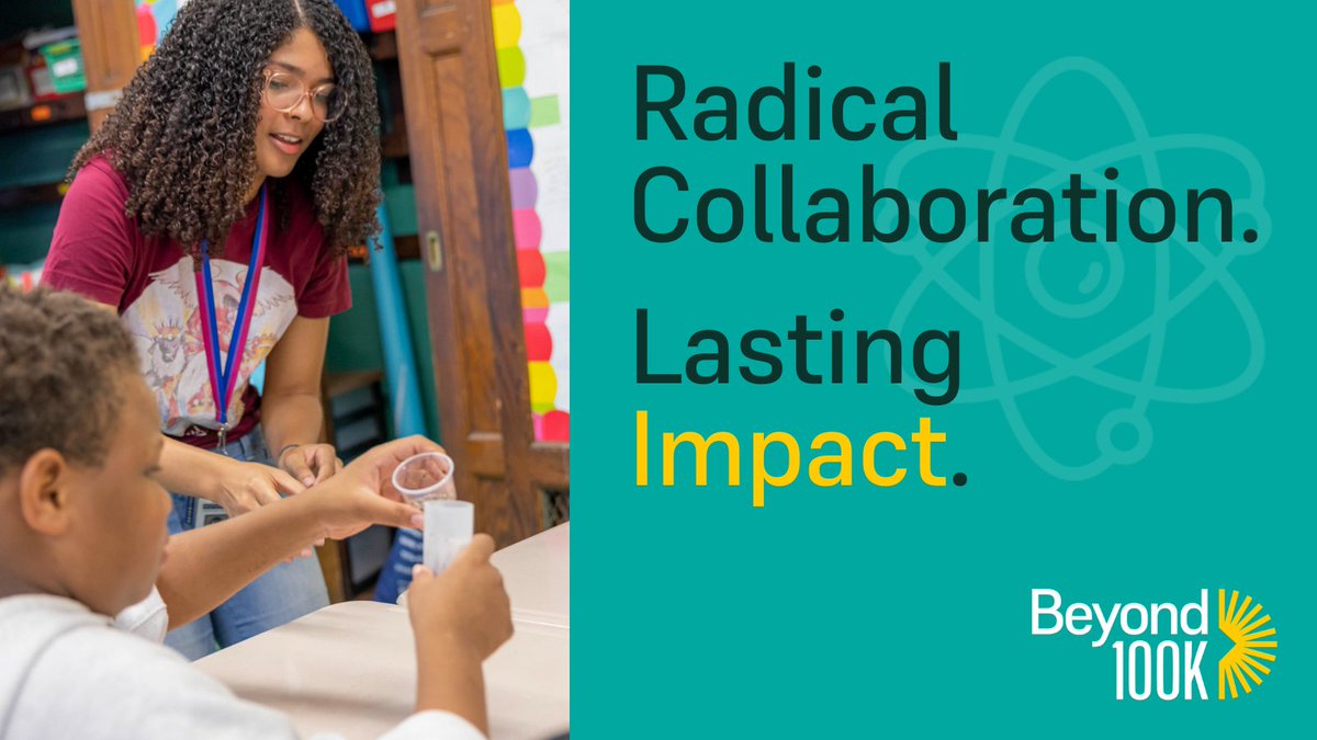 Beyond100K's tweet photo. .@Beyond100’s believes that systemic change often requires radical collaboration. We’re proud of our network. It is working collectively to solve a complex problem: to create a world where there is no #STEM teacher shortage. Learn more &amp; join us! https://t.co/a3I22Ildyk. https://t.co/unDnsoZc55