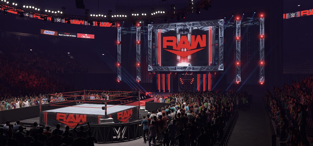 Jena_Sting's tweet photo. #WWE custom arenas are available on #WWE2K22 Smackdown, Raw and WWE PURE 

Tag:  JENA 

Smackdown and Raw are up only as arenas ( SD show logo 512x512 is hide in the arena so you can use it for the show) (For RAW just use in game one).
…and stay tuned for more https://t.co/xIIA1WnB9W