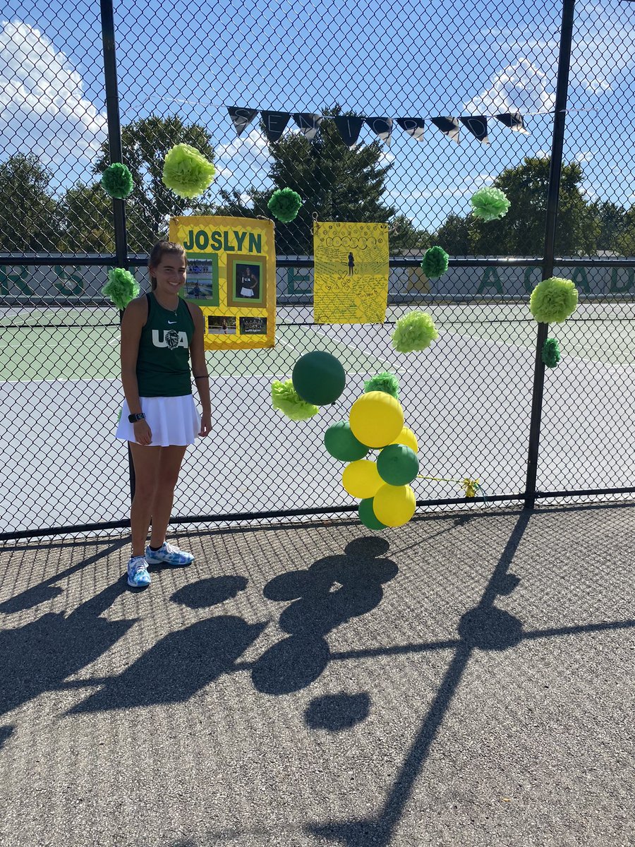 It’s Joslyn Day, aka Senior day! 

Today we honored our 1 Senior on the Tennis Team, Josyln Colglazier!