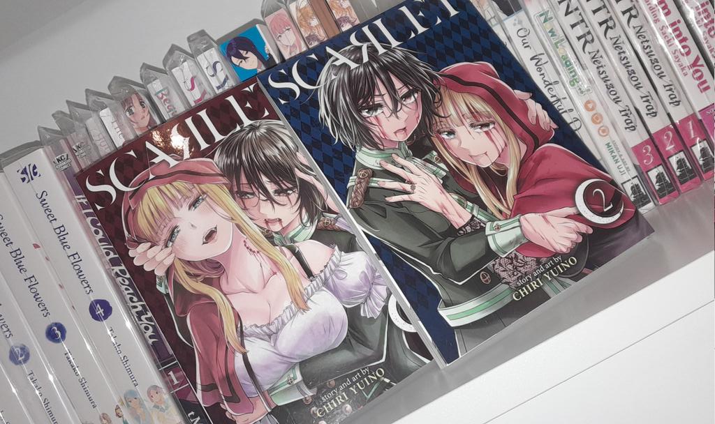 eileen_ani_'s tweet photo. Scarlet 1&amp;2 end T^T
 😍🔥😈
♡
Story and Art by 
Chiri Yuino 🖊📚 
♡
♡
#manga #yurimanga #yuri #yurilove #love #drama #action #yuridrama #vampires #vampiregirl #werewolfgirl #sevenseas #yuristory #yurinews #yurifan #yuricouple #yurimanhwa #scarlet #scarletmanga #girlslove https://t.co/GcH1RKMoay