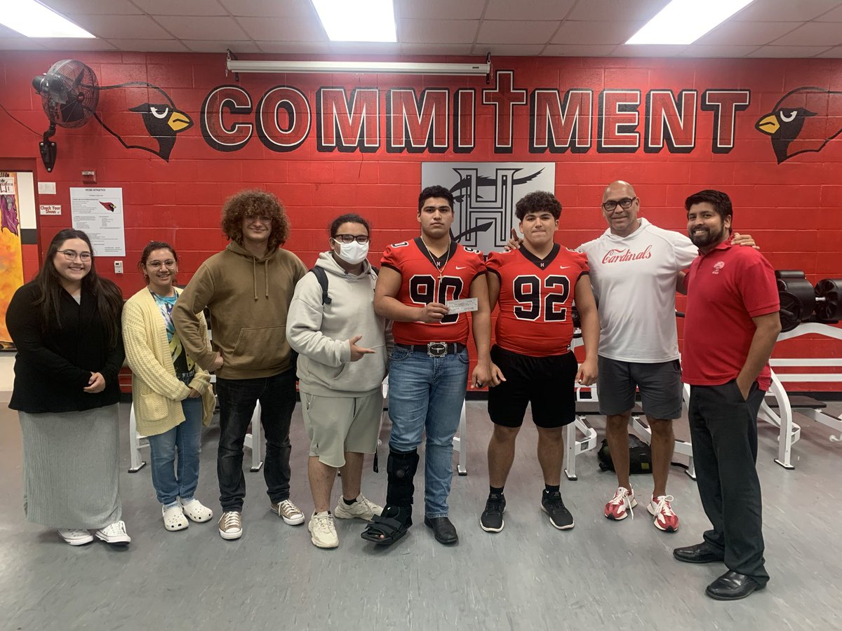 Harlingen Cardinal Football makes a donation to HHS Media Tech for all of the video and productions they do for us, thank you!

<a href="/HHSMediaTech/">HHS Media Tech</a> <a href="/HarlingenC/">Harlingen High S&C</a> <a href="/CoachBLedesma/">Edward “Bubba” Ledesma 🏈</a> <a href="/mannyg3247/">manny gomez</a> <a href="/HHSCards/">#CSND</a> <a href="/donrandyb/">Randy Bermea</a> <a href="/Kledesma3/">Kevin Ledesma</a> 
#csnd #mtxe #hcisdproud