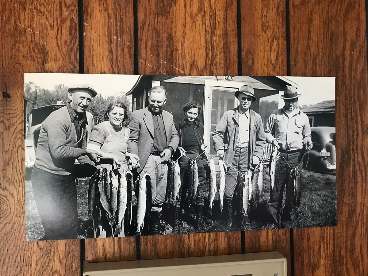 OnPickleball's tweet photo. #DavesCarIDService
This picture of Grandma (middle) and friends with a stringer of 24 Northern Pike is hanging in the family cabin in MN. Two vehicles in the back may be a challenging ID for you. https://t.co/AHRLJ8cYJC