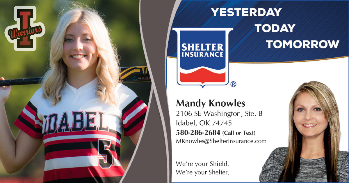 VYPEOK's tweet photo. Idabel Softball Spotlight – Sami Jobe – Presented by Mandy Knowles @Shelter_Ins 

https://t.co/xe5x6i0Ka9 #okpreps https://t.co/gUNGSp4l1U