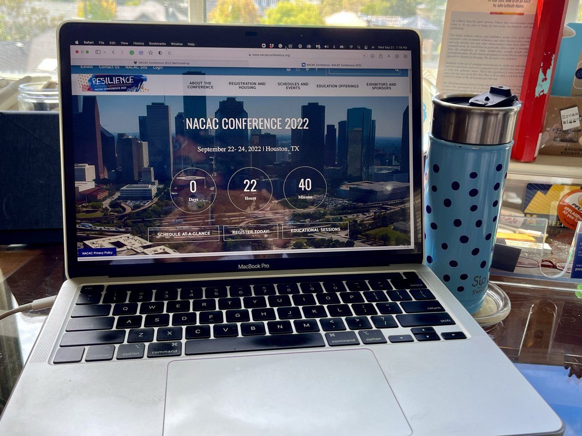 Embracing my mantra “if you can’t visit a #college in person, sign up for the virtual sessions,” Excited to hear <a href="/AngelBPerez/">Angel B. Pérez</a>  <a href="/erichoov/">Eric Hoover</a> &amp; other Ed./#college experts #bestseatinthehouse #roomwithaview #NACAC22