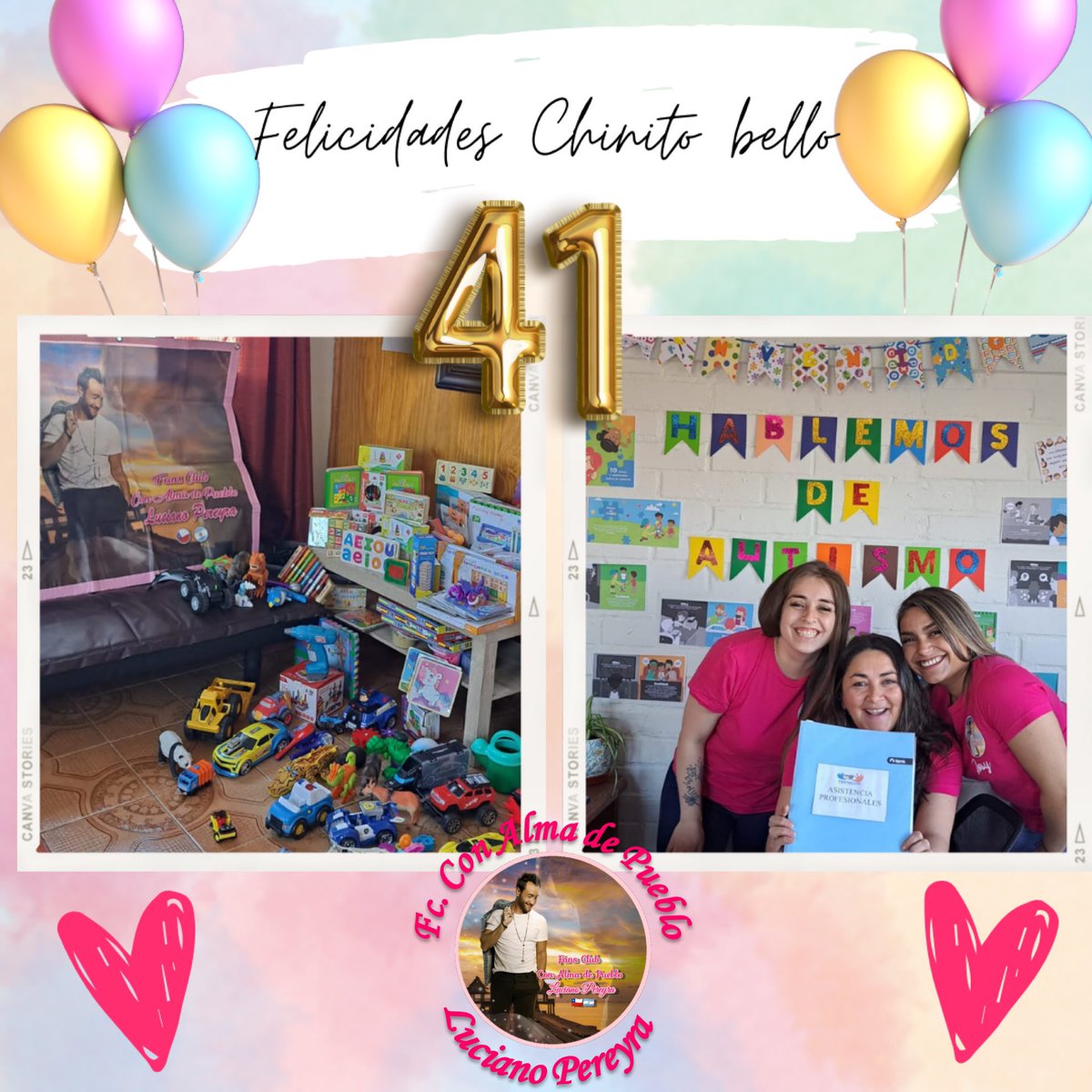 Mabe_Rub's tweet photo. Nuestros niños son lo más importante, hoy celebramos así tu cumple #41, con inclusión,con amor. En esta ocasión aportamos con un granito de arena a la #FundaciónTeAmamos quienes se ocupan de las terapias de niños y adolescentes con #Autismo @LucianoPereyra nuestro regalo para ti! https://t.co/nX3OYRZrN0
