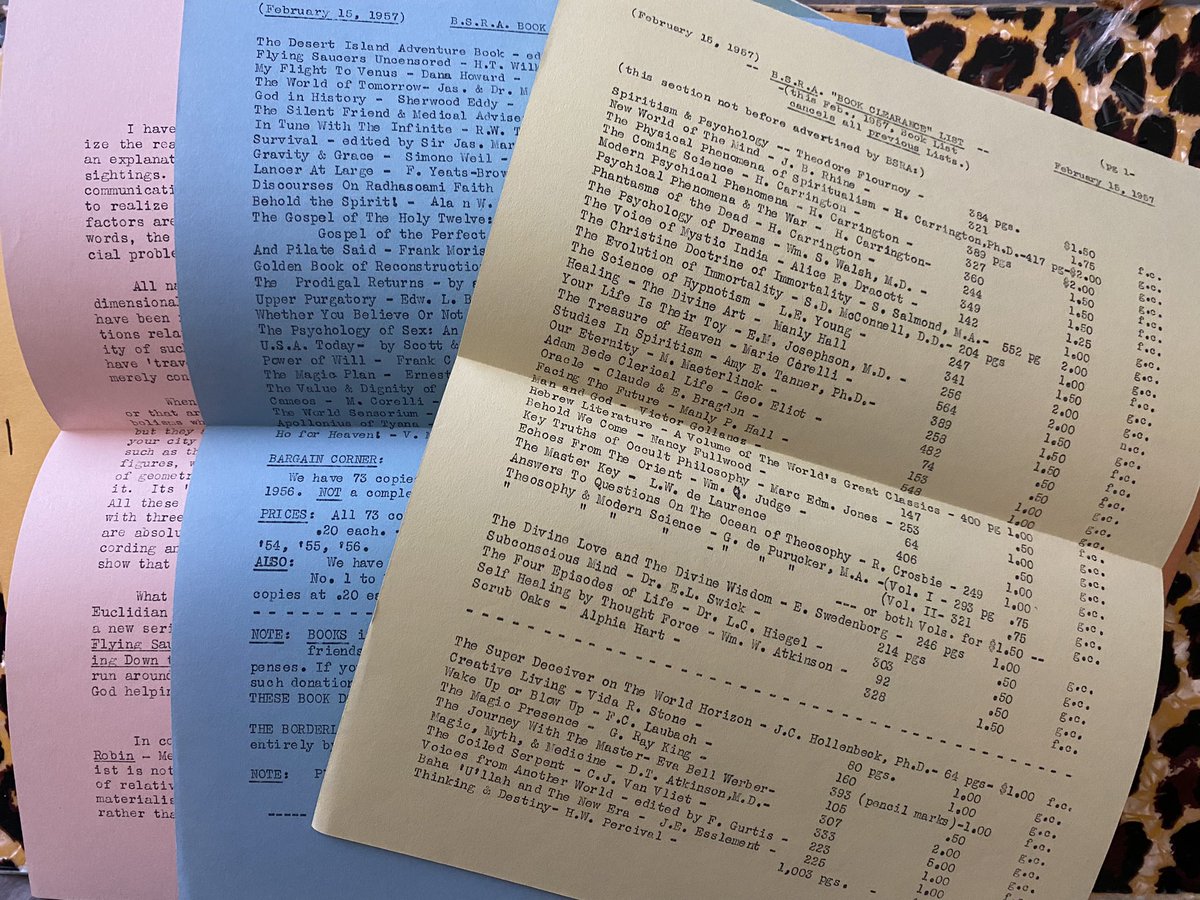 RiotSeeds's tweet photo. Huge thanks to @disario for going way out of his way to save these #roundrobins by Meade Layne. These will be scanned and made available to the public - and also these will be apart of the public UFO library with the rest of my collection #ufotwitter - Aaron is one of a kind. https://t.co/0dhg1nKbUI