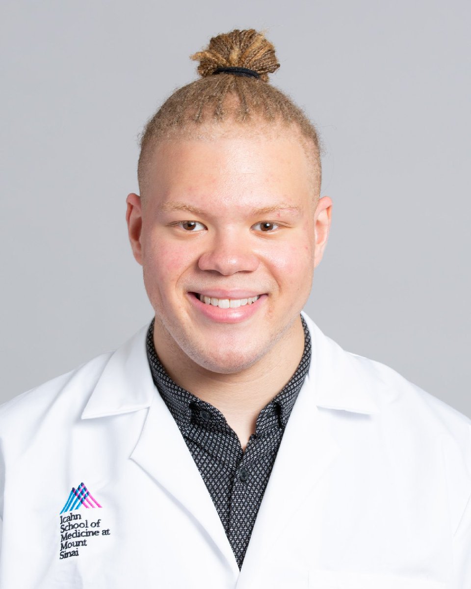 IcahnMountSinai's tweet photo. "The white coat represents a lifetime of transforming health care systems of the past into ones that justly dismantle the disparities endured by a plethora of marginalized communities," says Jonathan Joasil, a first-year medical student at Icahn Mount Sinai. https://t.co/FnZ0W4ung6