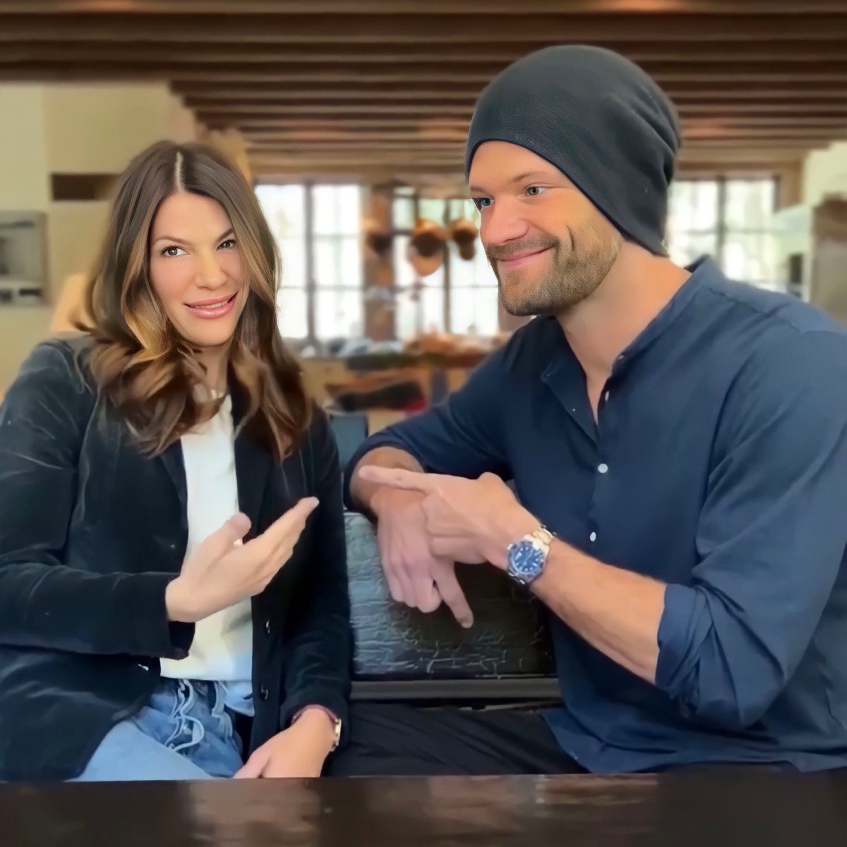 Winchester67Jes's tweet photo. She’s just so adorable #genpadalecki #SPNFamily #nowandgen 💕 https://t.co/C9tpOGiI3C
