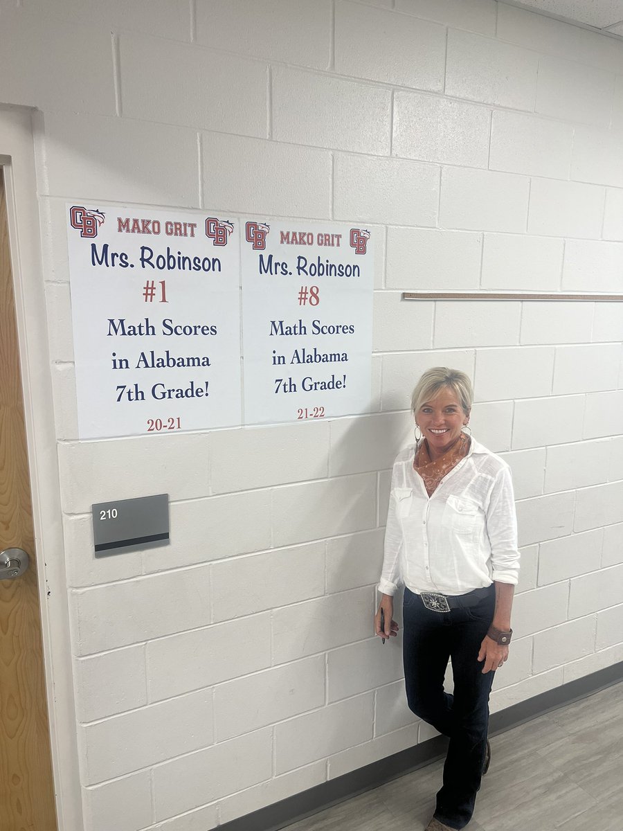Today we spotlight Mrs. Julie Robinson, who for the second year in a row ranked in the top ten for ACAP scores in the state of Alabama! Mrs. Robinson’s recipe of high expectations combined with her growth mindset for all students continues to produce exceptional results!