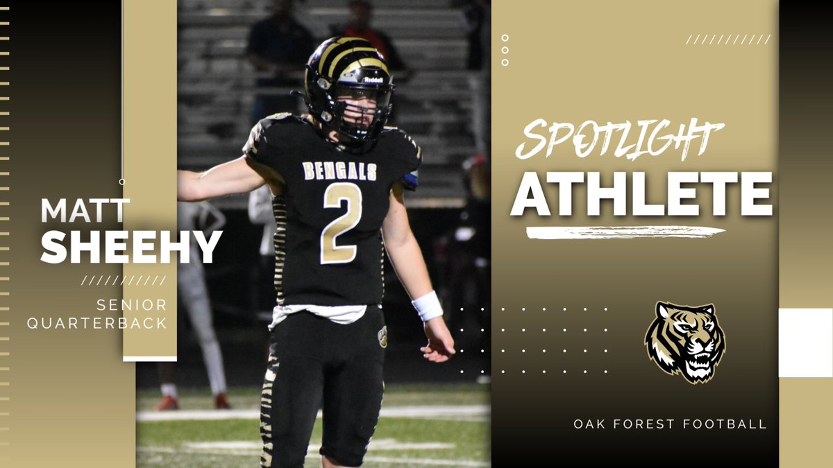 Matt led the Bengals to a 26-13 victory over TF South on Friday night!!  <a href="/OakForestFootb1/">Oak Forest Football</a> #BengalNation #TheBengalWay