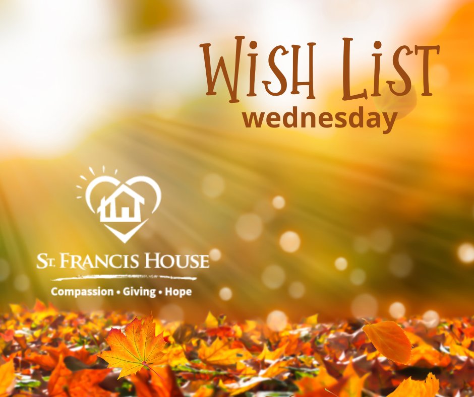 francishouse's tweet photo. If you are looking for a way to help we humbly offer the following suggestions💜

✔️Baby Wipes
✔️Comforters
✔️Body Soap (bars)
✔️Fall Décor

Thank you as always for your generosity! https://t.co/v6iXEYDtHY