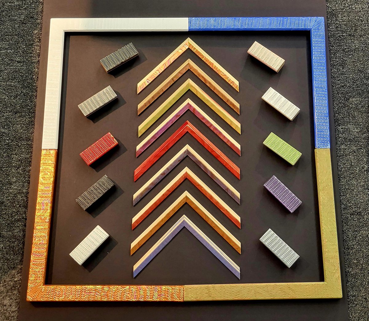 FrameDeArt's tweet image. New frame and fillet samples from Spark Frames! These frames are great for concert posters and any artwork that could use an extra "SPARK" 😉😉
#SparkFrames #Colors #CoolFrames #Denver #Colorado #framing #customframing #pictureframing #art #decor 
@TruVueGlazing
@SparkFrames