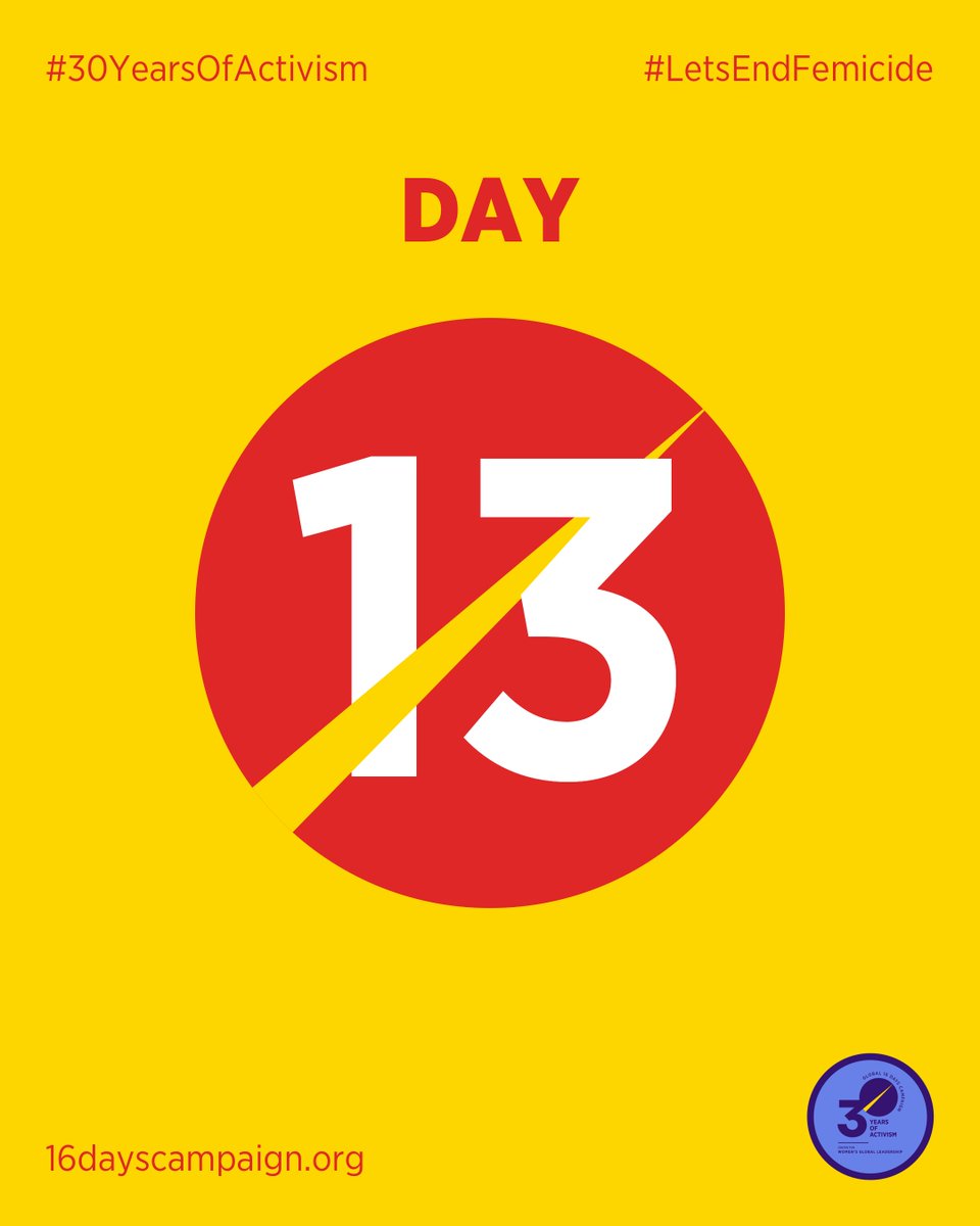 Global 16 Days Campaign (@16dayscampaign) on Twitter photo Day 13 –
‼️ In the US, ⅓ women experience dating violence, and high school & college aged women experience the highest rate of any group – <a href="/TheJusticeDept/">U.S. Department of Justice</a>
❤️🩹 If left unchecked, dating violence, a form of IPV, can culminate in femicide
#LetsEndFemicide of women in #academia Day 13 –
‼️ In the US, ⅓ women experience dating violence, and high school & college aged women experience the highest rate of any group – <a href="/TheJusticeDept/">U.S. Department of Justice</a>
❤️🩹 If left unchecked, dating violence, a form of IPV, can culminate in femicide
#LetsEndFemicide of women in #academia