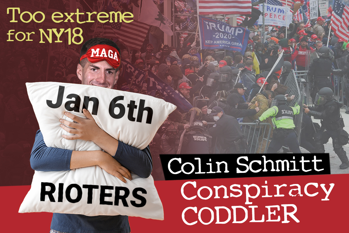 HudsonValour's tweet photo. @PatRyanUC Colin Schmitt can hug his My Pillow and have conspiracy coddling dreams about Giuliani, Lindell, and his other MAGA heroes.  We will shut the door. https://t.co/sTz3FyvDAv