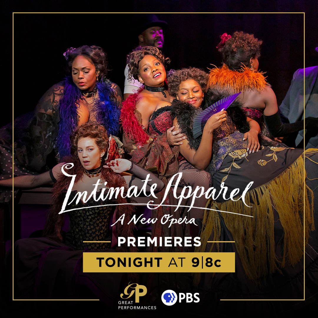 LCTheater's tweet photo. Tonight's the night! The
@GPerfPBS filming of our production of
@RickyIanGordon and @Lynnbrooklyn's
#IntimateApparelOpera airs tonight at 9pm ET! Check
your local listings. #greatperformancesPBS https://t.co/fWHRmHW9uu