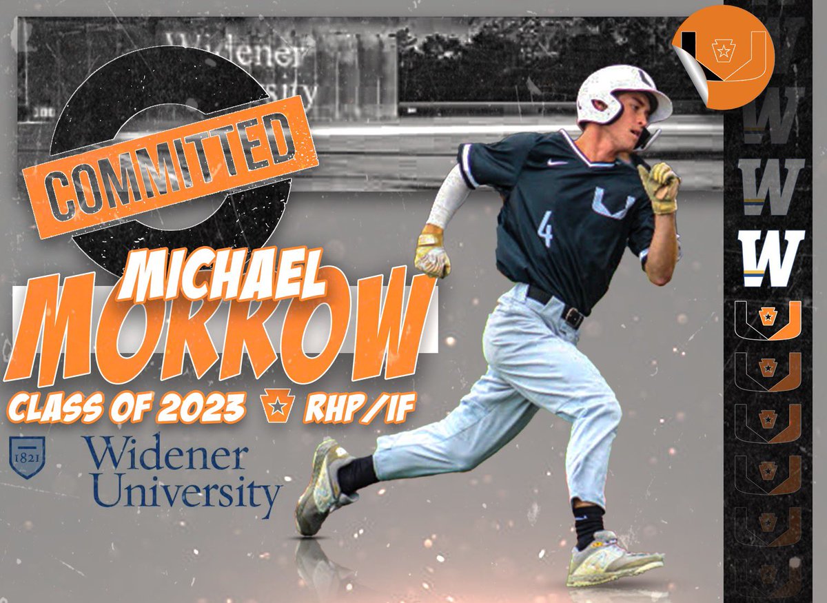 Congratulations to Michael Morrow 2023 INF/RHP from <a href="/NeshaminyBB/">Neshaminy Baseball</a> on his recent commitment to Widener University.  Day in and day out worker with plus character. Quick hand and quick feet will play at the next level for sure. <a href="/BaseballUPA/">Baseball U PA</a> @PBRPennsylvania #7
