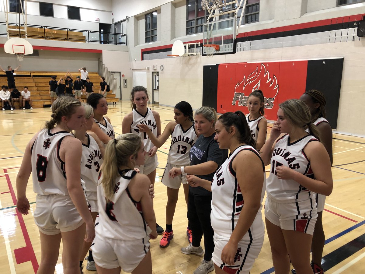 STAFlames's tweet photo. Great action from our girls senior basketball team today versus London Christian HS. #GoFlames https://t.co/A67aDU6aW7