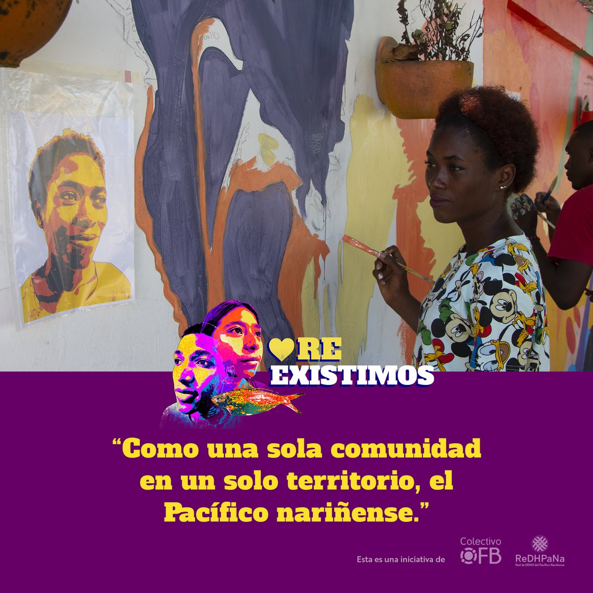 colectivo_ofb's tweet photo. #Reexistimos Como una sola comunidad ✊ en un solo territorio, el Pacífico Nariñense, que queremos visibilizar👁🗨 desde los jóvenes, mujeres, lideresas y líderes que construyen una existencia en colectivo, positiva, resistente y resiliente 💪, más allá del conflicto armado. https://t.co/vd8PeWiOwx