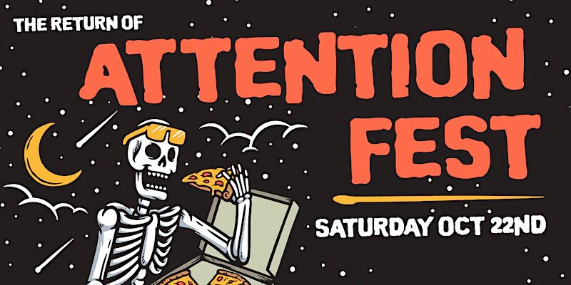 AttentionFest's tweet photo. After 2 years off due to the pandemic.. we’re back!! See you Oct 22nd at @Hangar24Brewing in Orange County!! https://t.co/mFq32ftdou