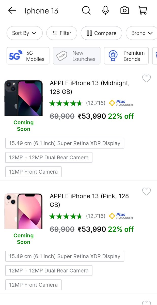 Saurabhpaul24's tweet photo. Scammers Clickbait @Flipkart @flipkartsupport See how they changed the prices within 2 hours.
#scammers #clickbait #Flipkart #iPhone13OnFlipkart #pathetic https://t.co/iHkk7KUL0X