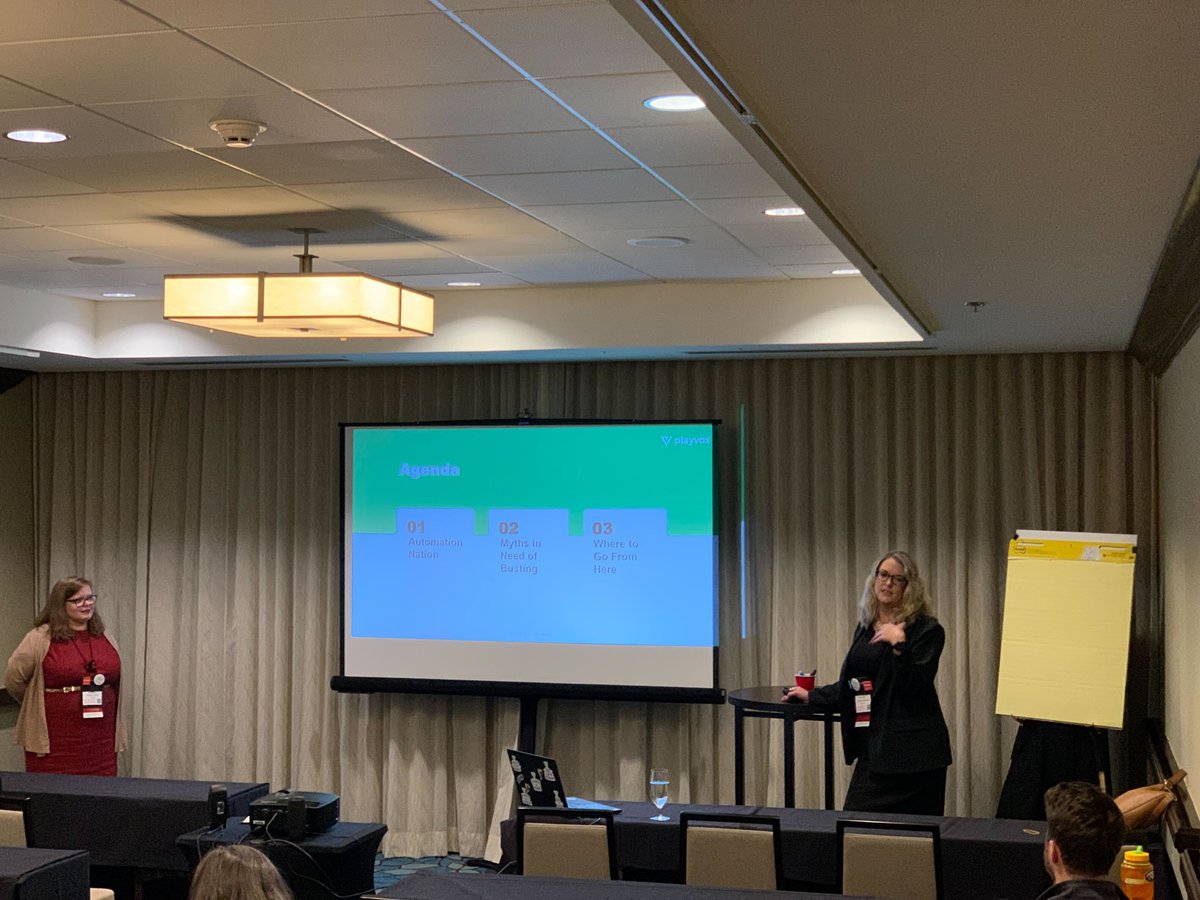 playvoxcx's tweet photo. We're having a blast at #QATC! Our own Kristyn Emenecker and Siobhan Miller had the opportunity to bust some myths around #QualityAssurance and #automation, and our booth has lots of goodies to give away.
Stop by to say hi before the day is out! 👋
@LIVinEden @siobhanmiller https://t.co/7kL49LJ7k9