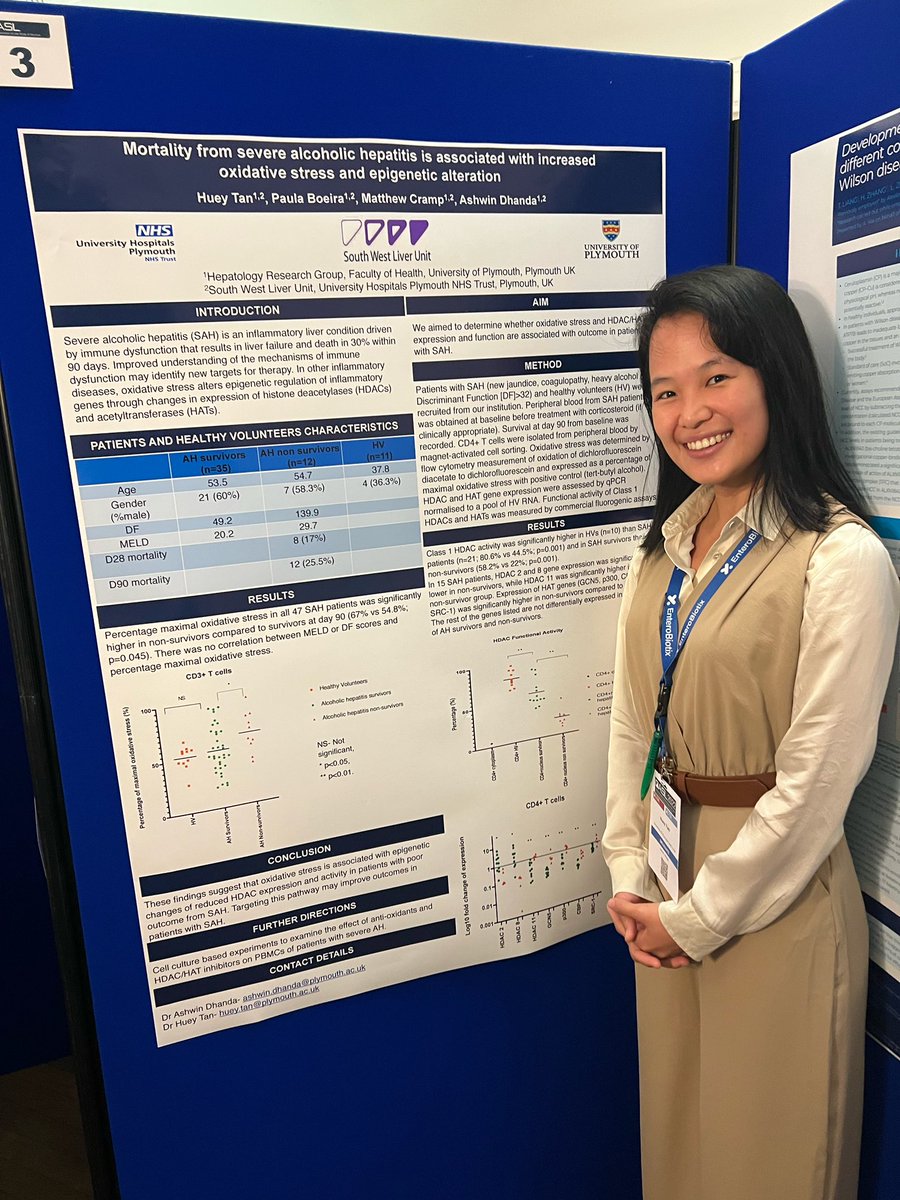 QueenieTan88's tweet photo. Want to know more about Alcoholic hepatitis/ Oxidative stress/ Epigenetics? Come say hi at the poster booth ! #BASL2022 @HepatoPlymouth  @DrADhanda https://t.co/eAXHoGa9h3