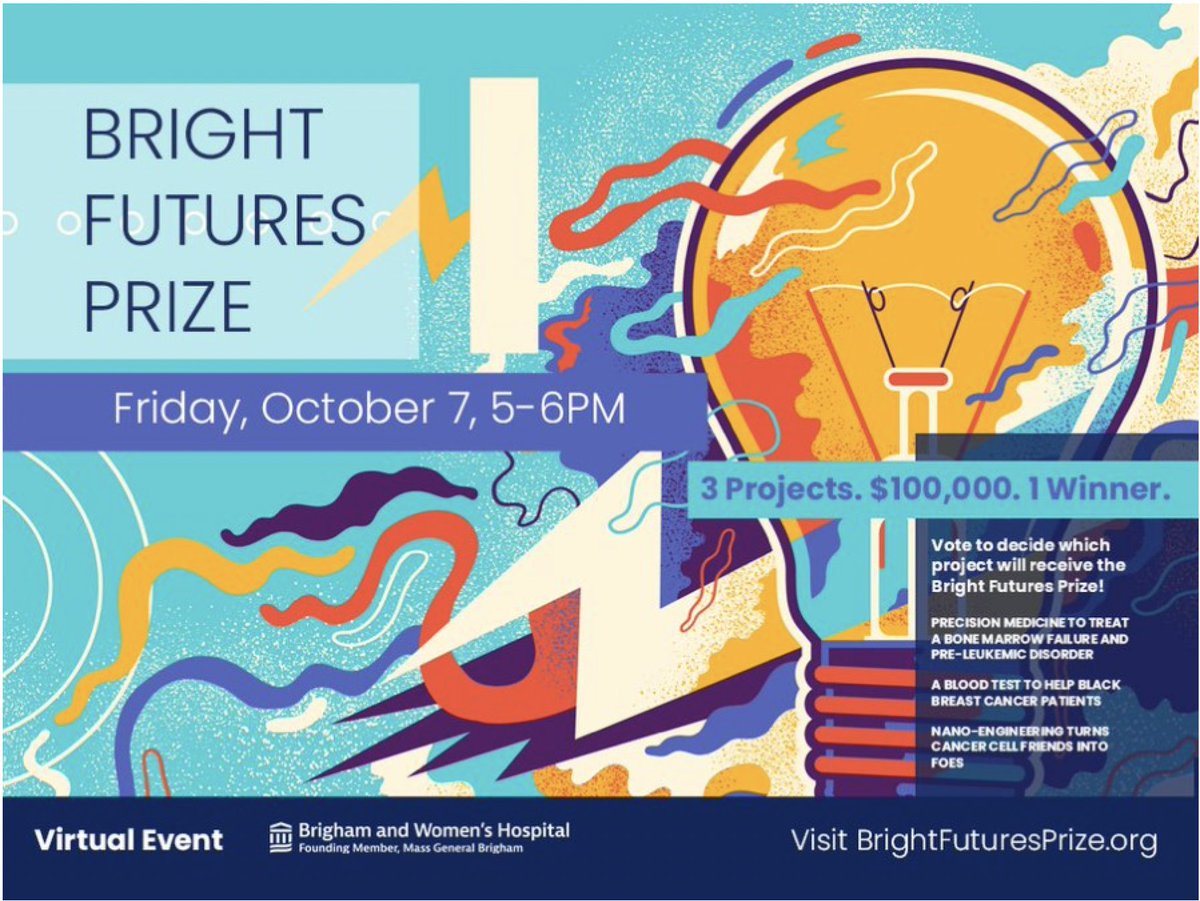 An interesting strategy - public voting on the finalists of a science award. Support @SandraMcAllist4 and @EMittendorfMD so they can help Black breast cancer patients @BrighamWomens discoverbrigham.org/bri/awards-fun…