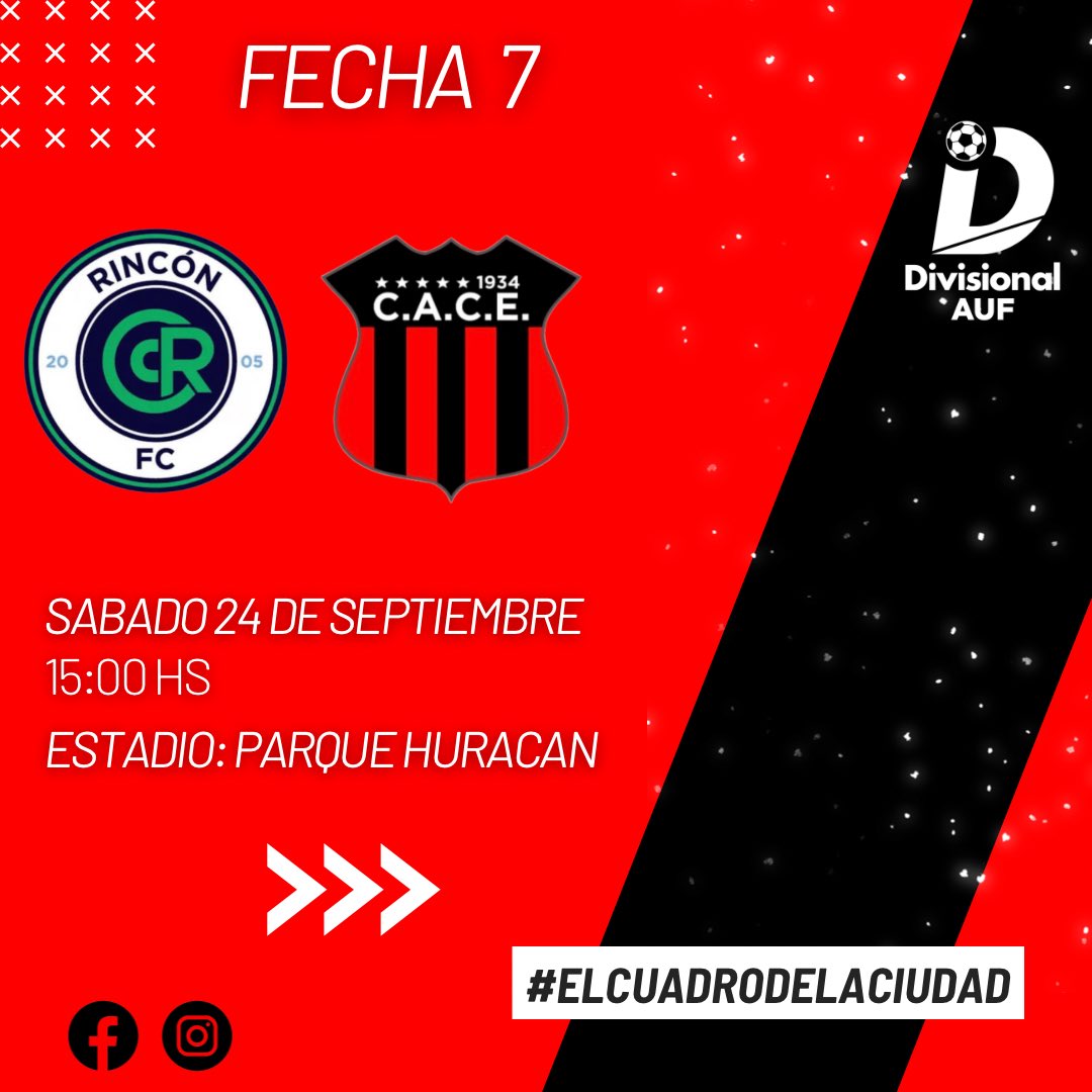 CACE_1934's tweet photo. ᴠᴀᴍᴏꜱ ᴘᴏʀ ʟᴀ 7ᴍᴀ 🤩 ‼️

Fijada la fecha 7 por la fase regular ⚽️

#elcuadrodelaciudad🔴⚫️ 
#daleCACE https://t.co/TDqGBZTgdp