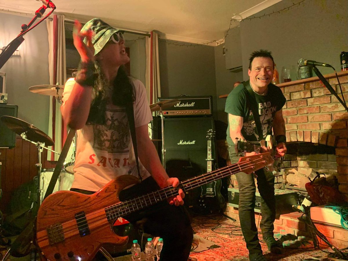 GuitarTutorRich's tweet photo. A few recent  pics from our continued  early autumn  @TheExpletivesUK   gig onslaught.  At this  rate  we will  have clocked in  80  shows by December.  Happy Days.   #PunkTribute https://t.co/Sus6dQidkd