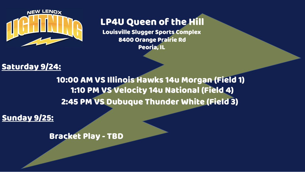 NLLightning_JS's tweet photo. NLL JS will be playing this weekend at the @DaveBetcher1 LP4U Queen of the Hill in Peoria, IL. Hope to see you there 😎⚡️⚡️ https://t.co/mQezrStHg0