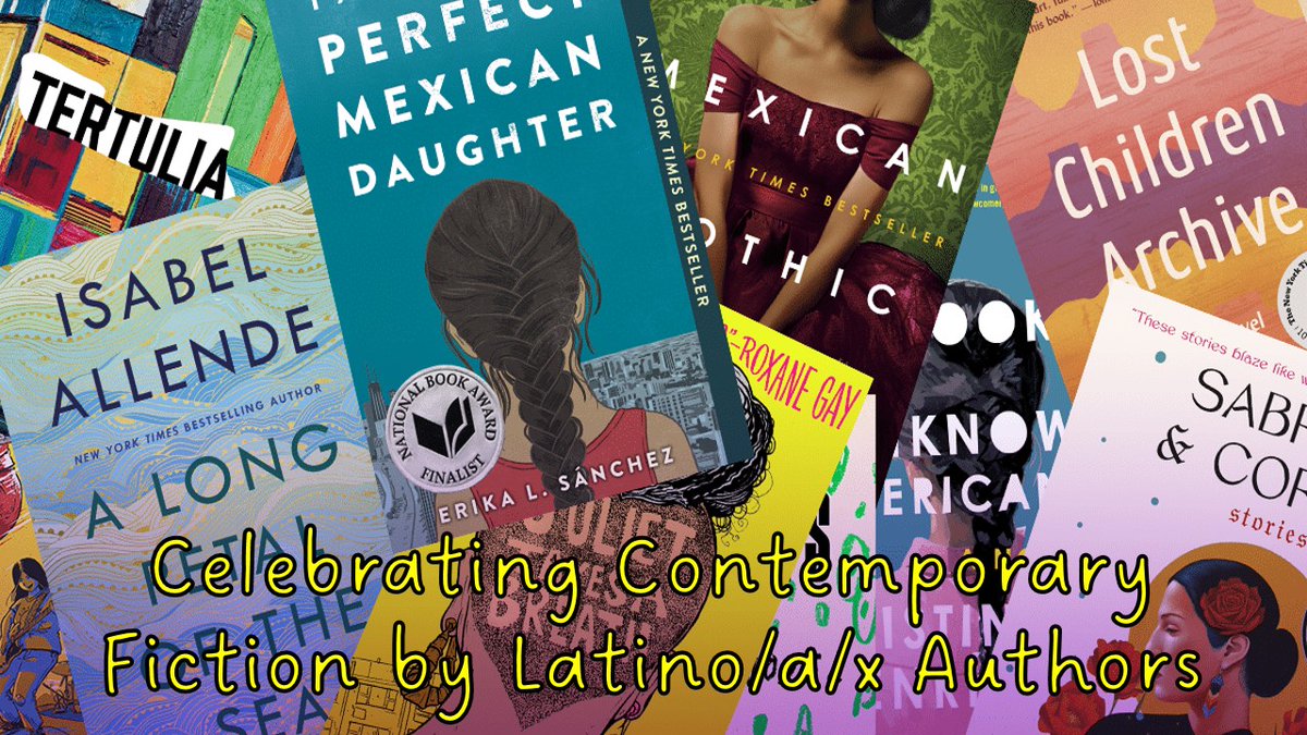 ECSULibrary's tweet photo. Celebrating Latinx fiction! Check out these books in the Library.  For a sneak peak: https://t.co/q7bvihqtTg https://t.co/ROqTwZV25T