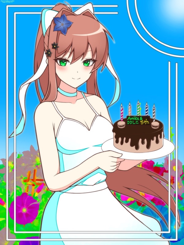 Now how about we play happy birthday for monika she deserved a