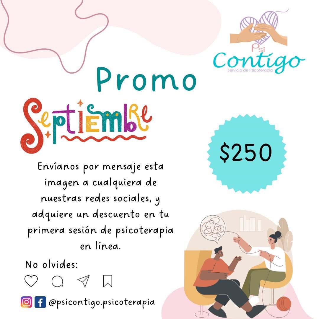 psicontigo_'s tweet photo. ¿Ustedes ya iniciaron un proceso de psicoterapia? #psicoterapia #SaludMental #psicologia https://t.co/qmLH3bJyU9