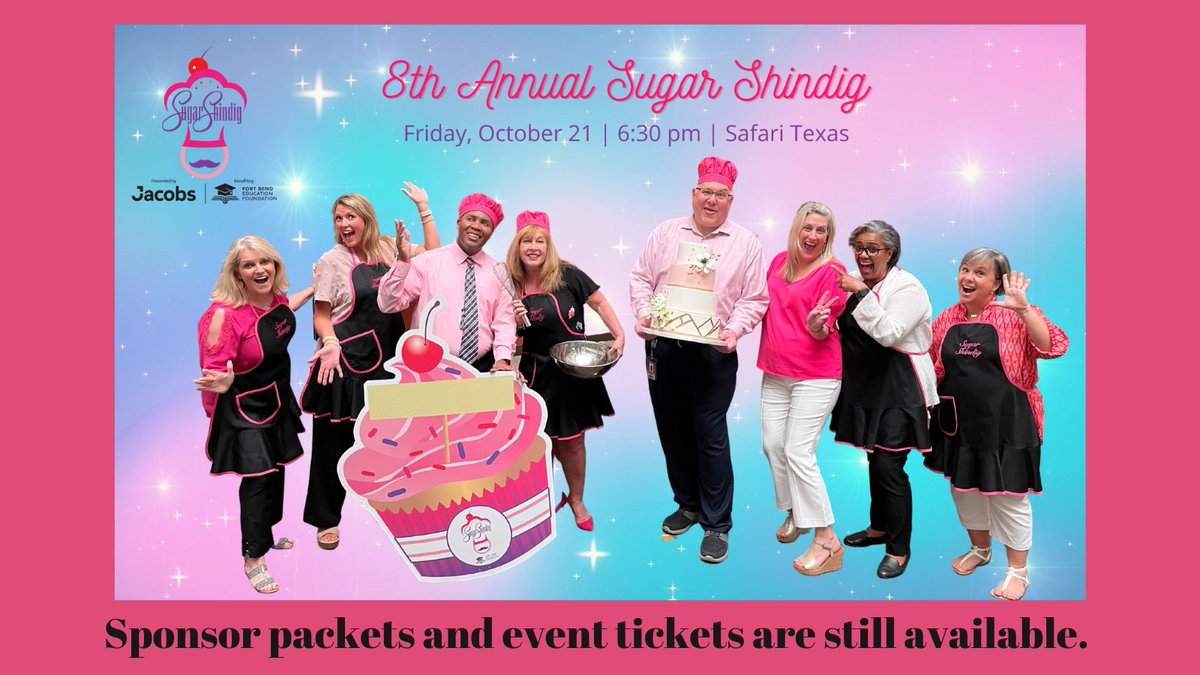 FBEF_FBISD's tweet photo. Event tickets and sponsorship packets are still available for our SWEETEST event of the year – Sugar Shindig! Visit https://t.co/UUDyuVuf6I for details! https://t.co/sHtIXNAWCp