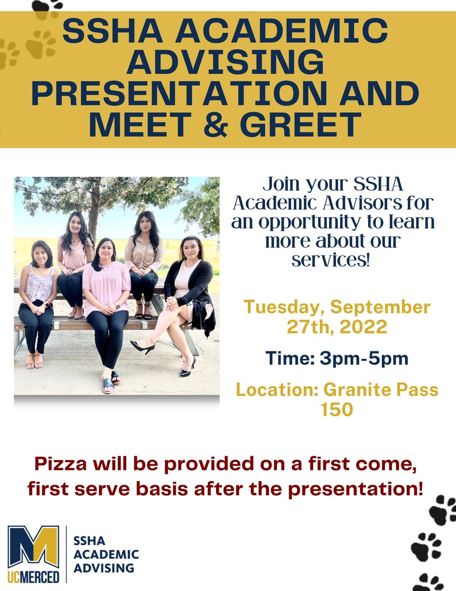 Hello Bobcats! Are you looking for an opportunity to learn more about SSHA Academic Advising? Then attend our presentation and meet &amp; greet next week Tuesday! More information on our Fall 2022 Open House Events can be found on the Events tab on the SSHA Academic Advising website.