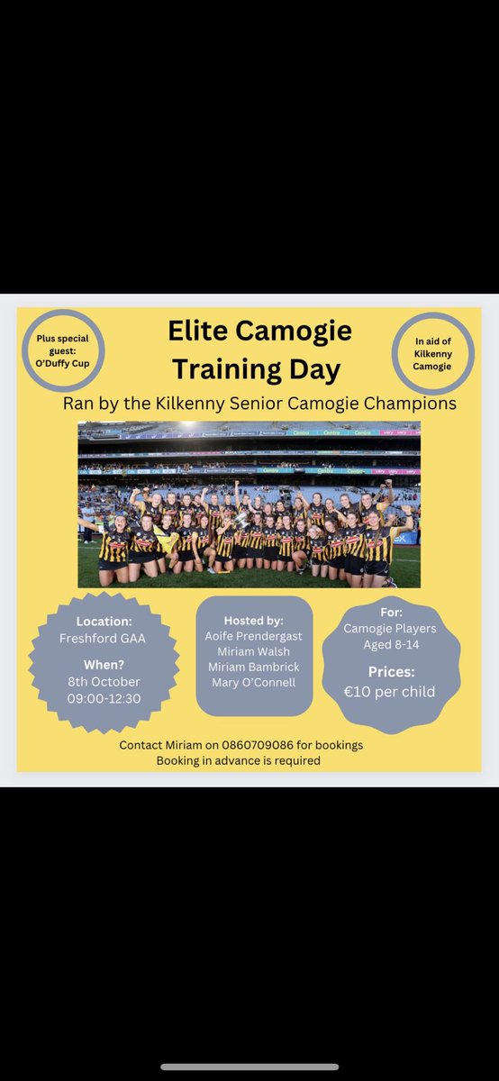 MirBambrick's tweet photo. @KilkennyCamogie https://t.co/gKtik2eoPa
